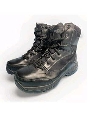 Interceptor Men's Size 7.5 Tactical Boots Black Leather Security Police Boots